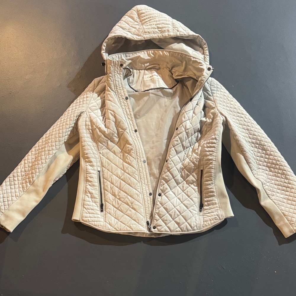 Quilted Cream Kids Jacket
